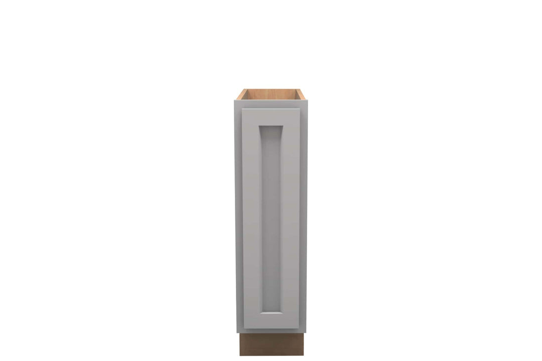 American Made Shaker RTA B09FHD Full Door Base Cabinet - Lite Gray - American Made Cabinets