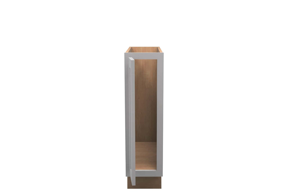 American Made Shaker RTA B09FHD Full Door Base Cabinet - Lite Gray - American Made Cabinets