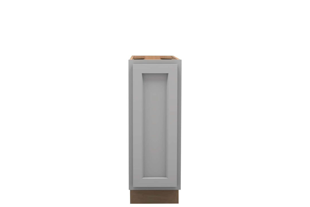 American Made Shaker RTA B12FHD Full Door Base Cabinet - Light Gray - American Made Cabinets