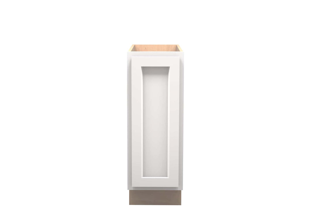 American Made Shaker RTA B12FHD Full Door Base Cabinet - White - American Made Cabinets