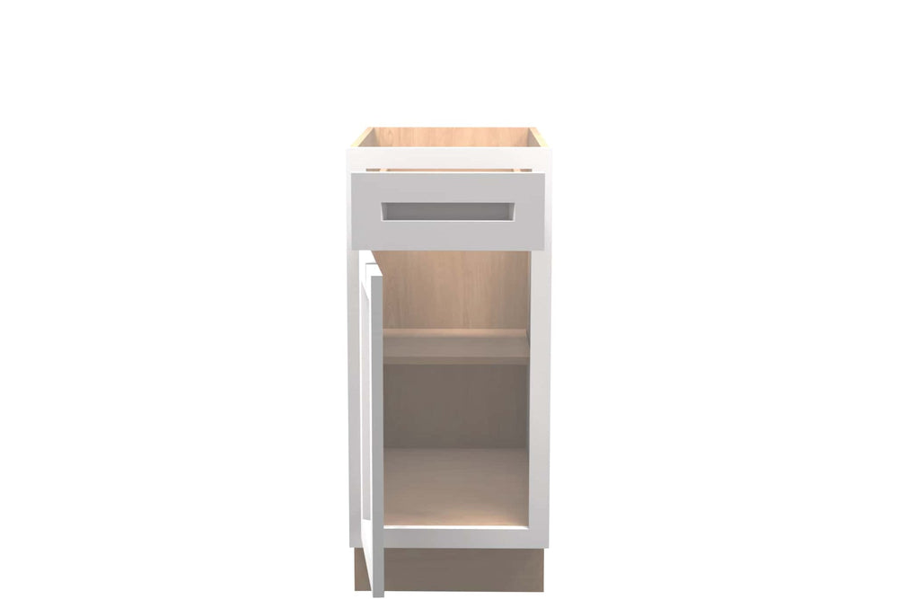 American Made Shaker RTA B15 Base Cabinet - White - American Made Cabinets