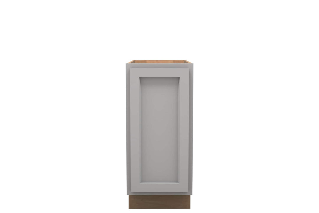 American Made Shaker RTA B15FHD Full Door Base Cabinet - Light Gray - American Made Cabinets