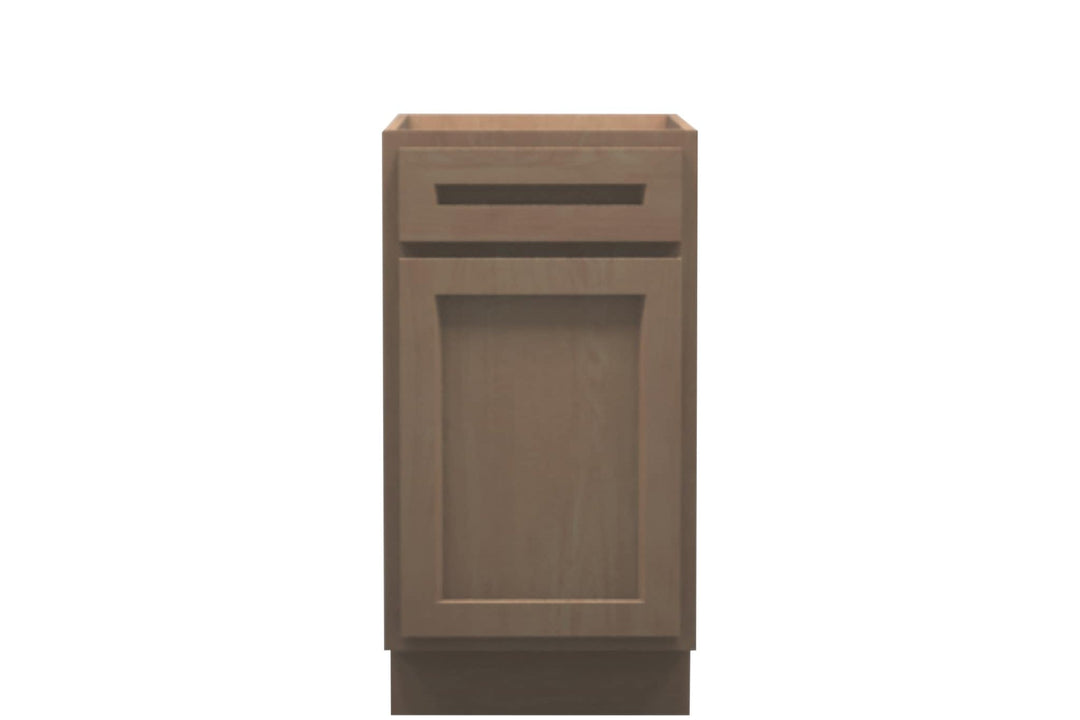 American Made Shaker RTA B18 Base Cabinet - Unfinished - American Made Cabinets