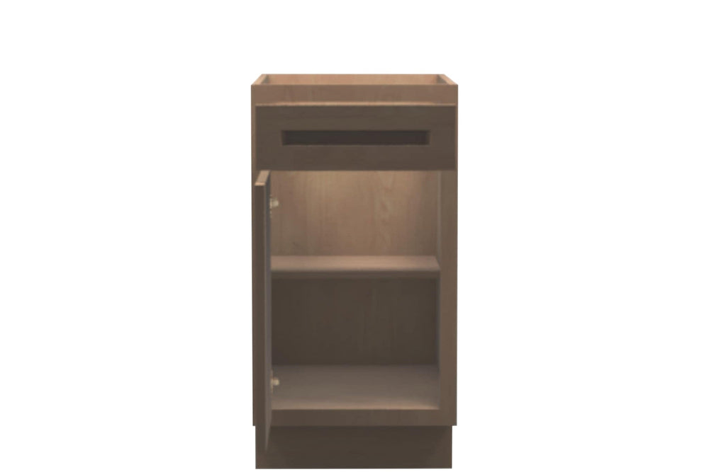 American Made Shaker RTA B18 Base Cabinet - Unfinished - American Made Cabinets