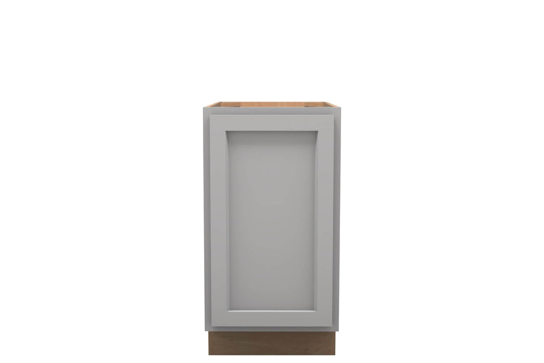 American Made Shaker RTA B18FHD Full Door Base Cabinet - Light Gray - American Made Cabinets