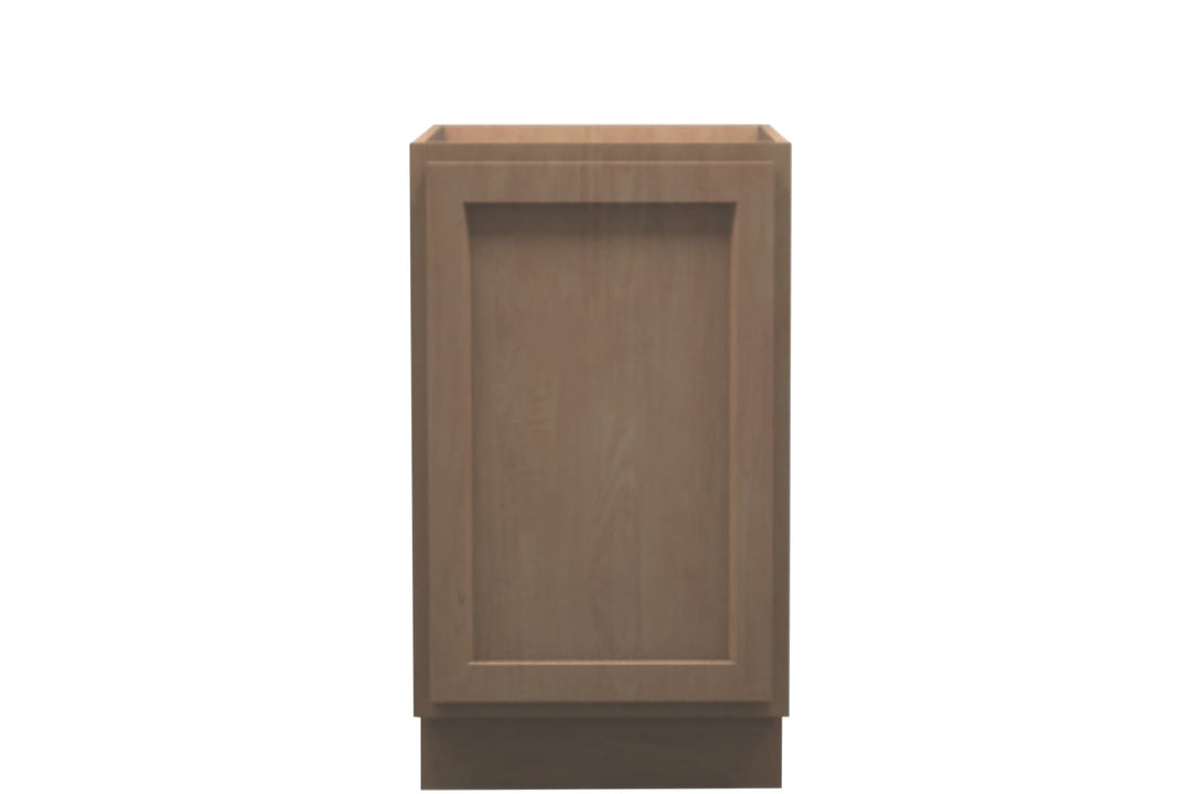 American Made Shaker RTA B18FHD Full Door Base Cabinet - Unfinished - American Made Cabinets