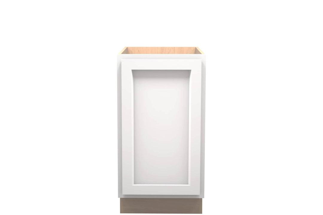 American Made Shaker RTA B18FHD Full Door Base Cabinet - White - American Made Cabinets