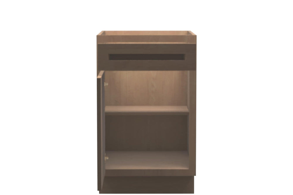 American Made Shaker RTA B21 Base Cabinet - Unfinished - American Made Cabinets