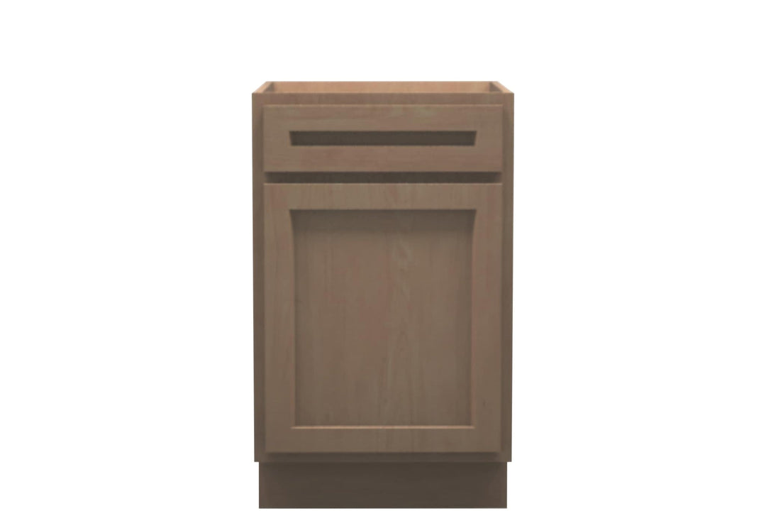 American Made Shaker RTA B21 Base Cabinet - Unfinished - American Made Cabinets