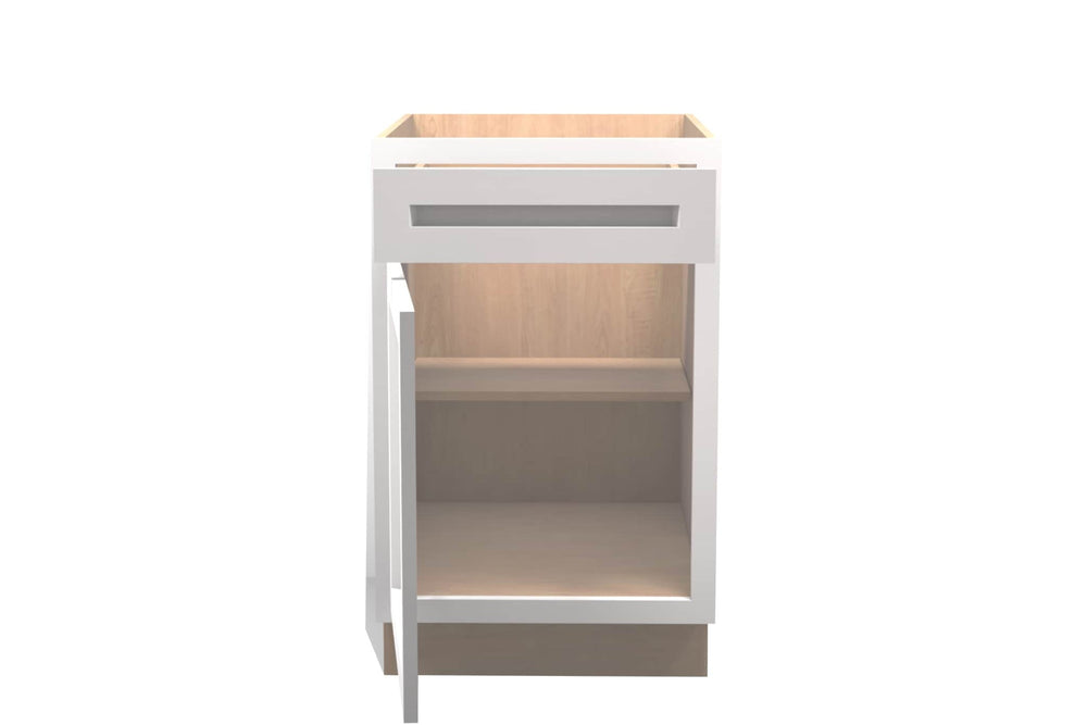 American Made Shaker RTA B21 Base Cabinet - White - American Made Cabinets