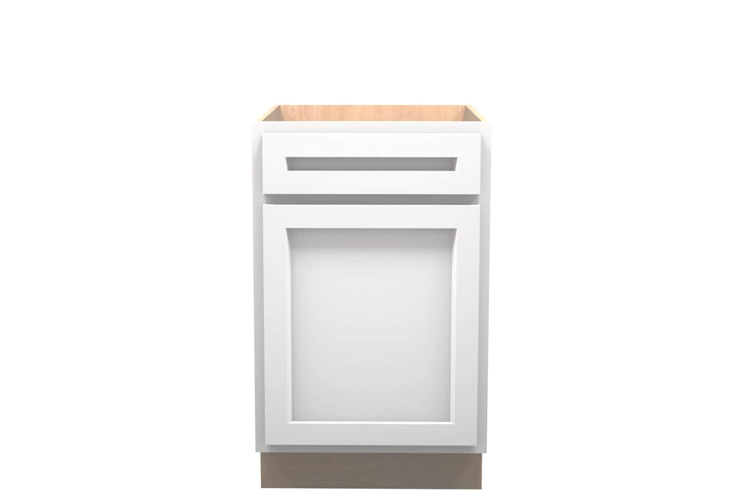 American Made Shaker RTA B21 Base Cabinet - White - American Made Cabinets