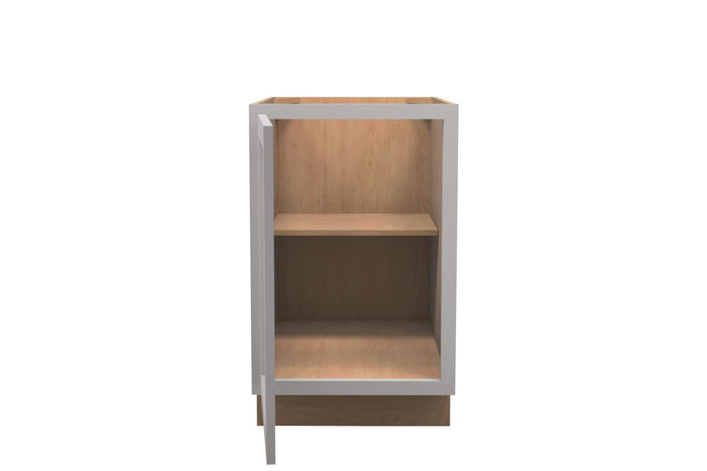American Made Shaker RTA B21FHD Full Door Base Cabinet - Light Gray - American Made Cabinets