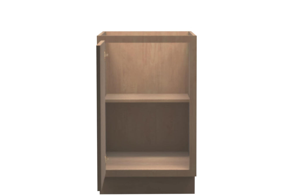 American Made Shaker RTA B21FHD Full Door Base Cabinet - Unfinished - American Made Cabinets