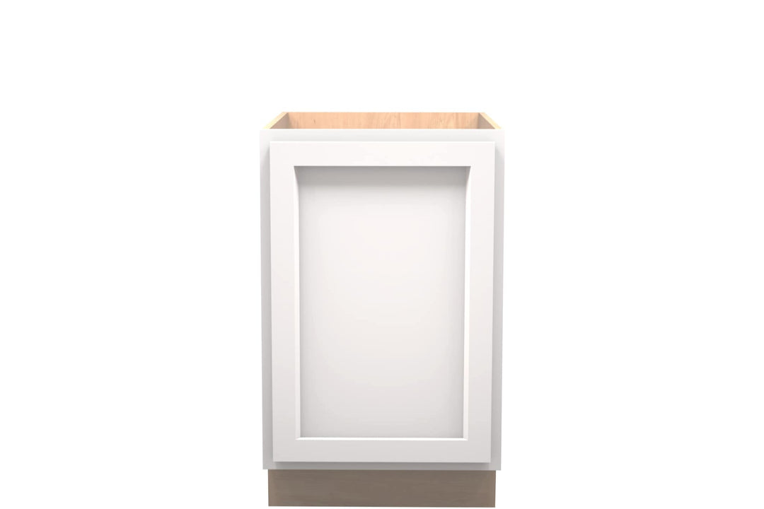American Made Shaker RTA B21FHD Full Door Base Cabinet - White - American Made Cabinets