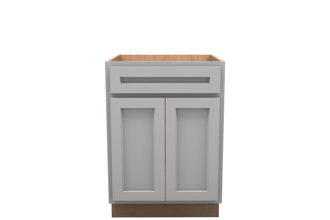 American Made Shaker RTA B24 Base Cabinet - Light Gray - American Made Cabinets