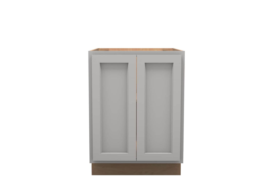 American Made Shaker RTA B24FHD Full Door Base Cabinet - Light Gray - American Made Cabinets