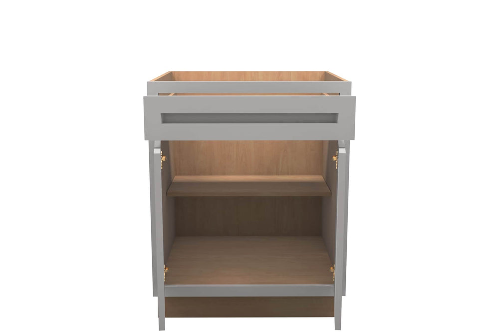 American Made Shaker RTA B27 Base Cabinet - Light Gray - American Made Cabinets
