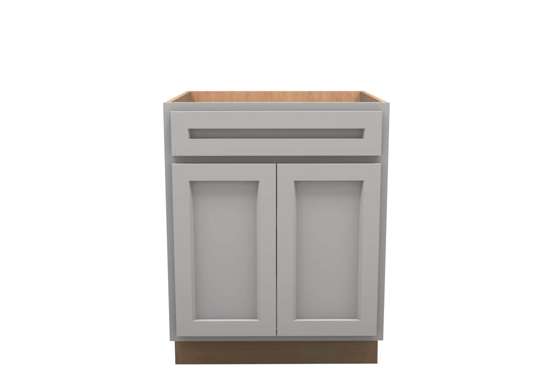 American Made Shaker RTA B27 Base Cabinet - Light Gray - American Made Cabinets