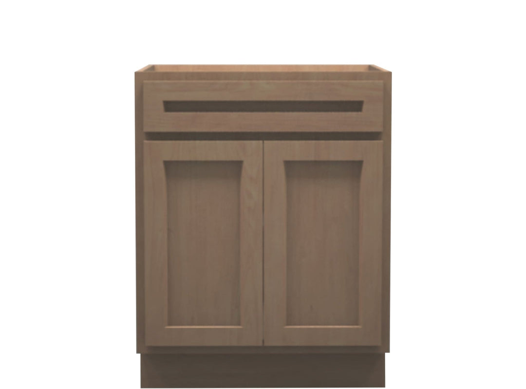 American Made Shaker RTA B27 Base Cabinet - Unfinished - American Made Cabinets