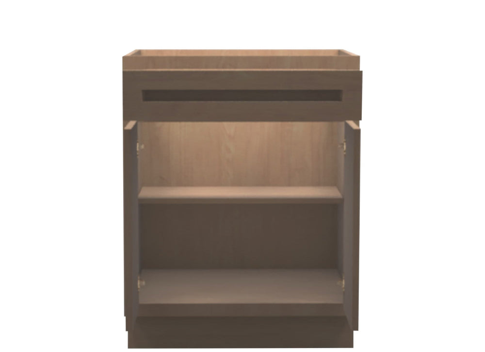 American Made Shaker RTA B27 Base Cabinet - Unfinished - American Made Cabinets