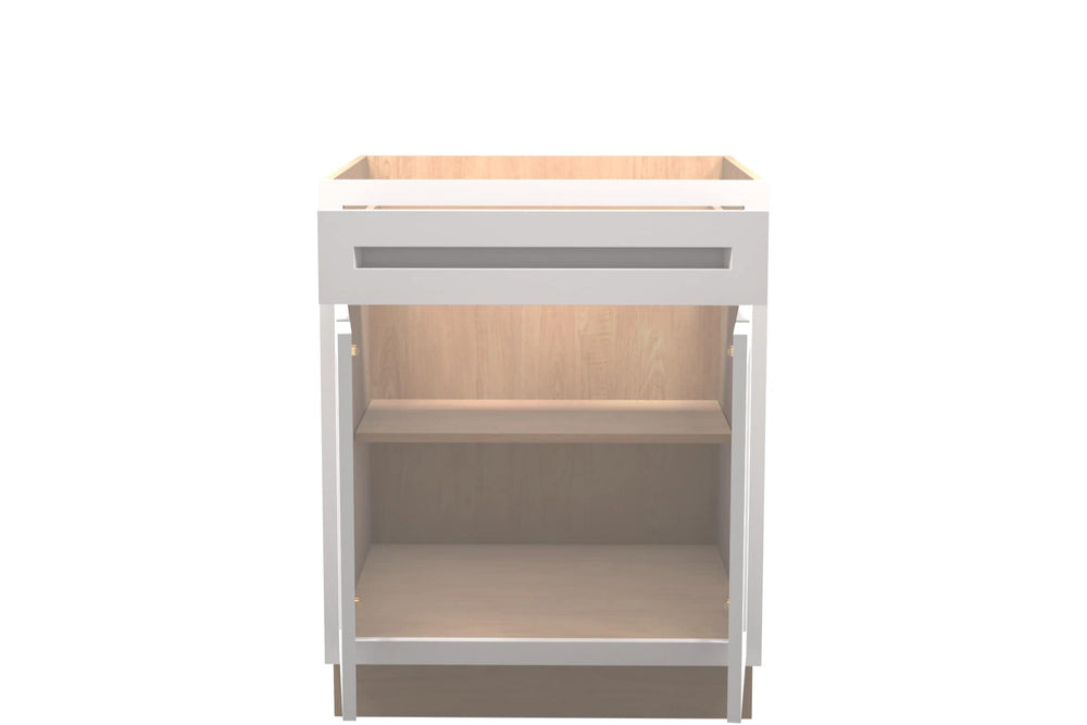 American Made Shaker RTA B27 Base Cabinet - White - American Made Cabinets