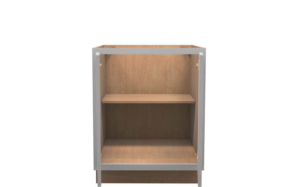 American Made Shaker RTA B27FHD Full Door Base Cabinet - Light Gray - American Made Cabinets