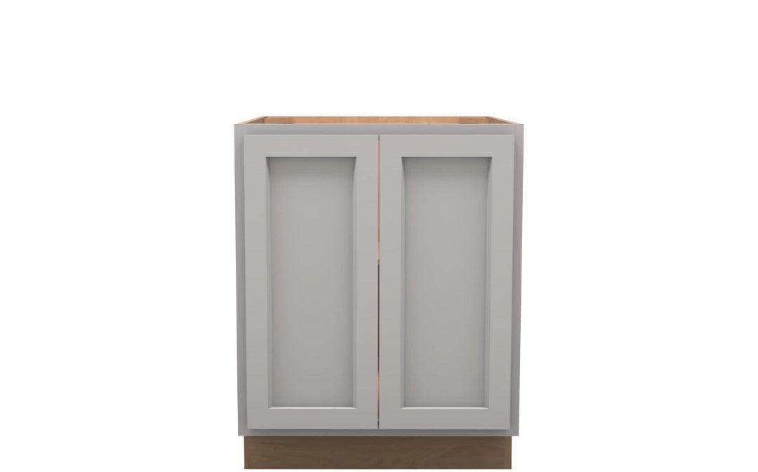 American Made Shaker RTA B27FHD Full Door Base Cabinet - Light Gray - American Made Cabinets