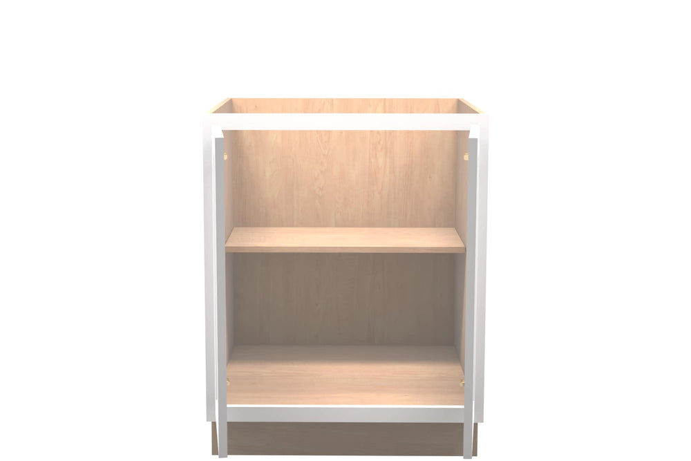 American Made Shaker RTA B27FHD Full Door Base Cabinet - White - American Made Cabinets