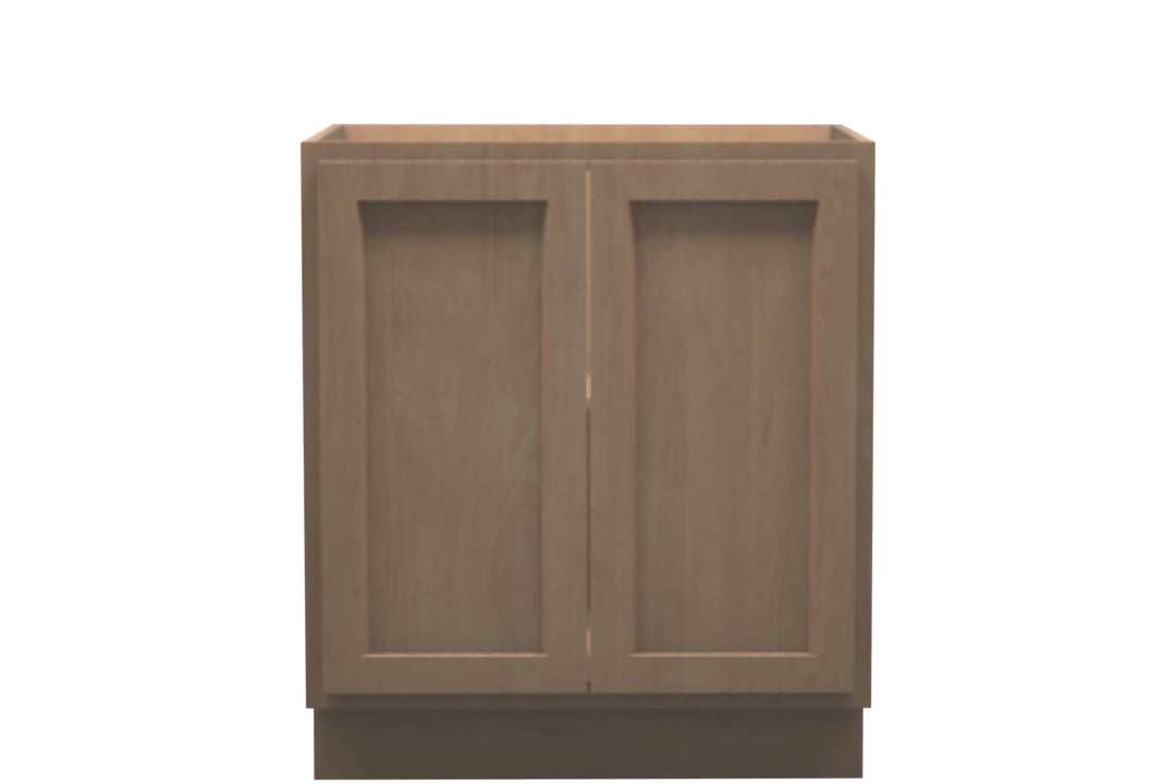 American Made Shaker RTA B30FHD Full Door Base Cabinet - Unfinished - American Made Cabinets