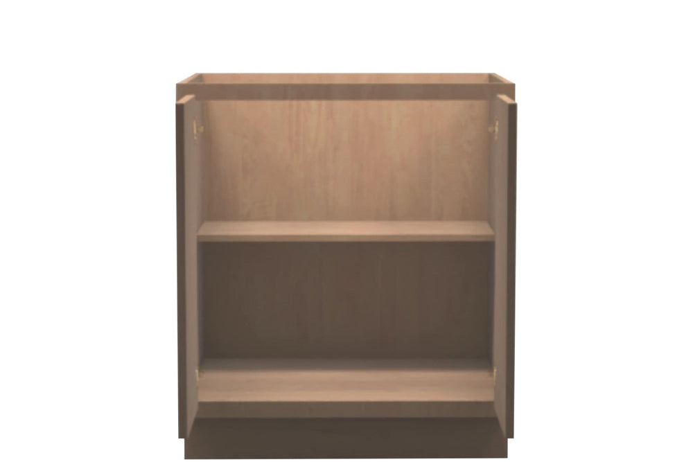 American Made Shaker RTA B30FHD Full Door Base Cabinet - Unfinished - American Made Cabinets