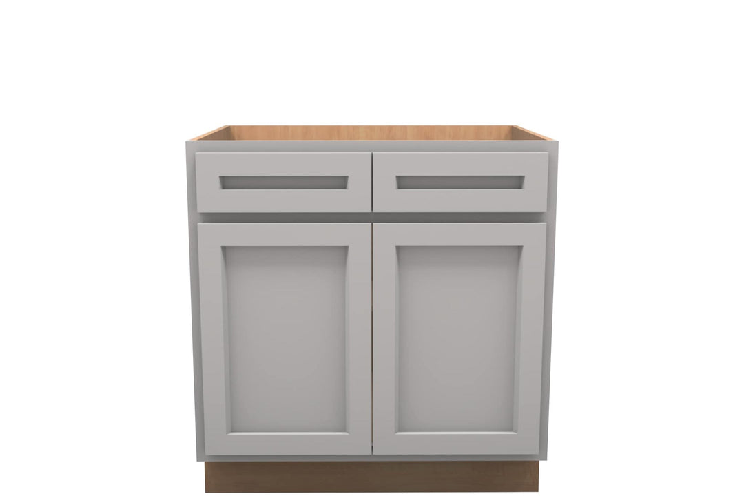 American Made Shaker RTA B33 Base Cabinet - Light Gray - American Made Cabinets
