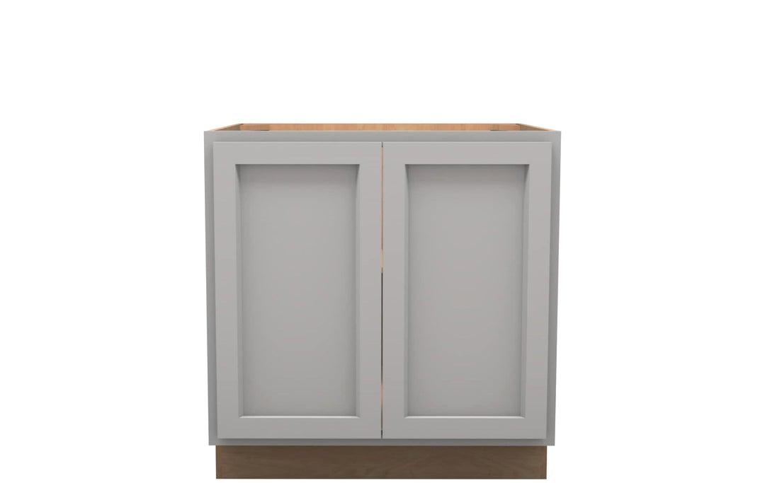 American Made Shaker RTA B33FHD Full Door Base Cabinet - Light Gray - American Made Cabinets