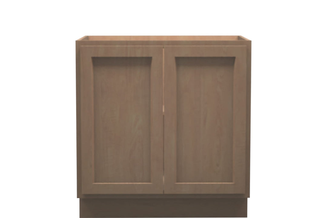 American Made Shaker RTA B33FHD Full Door Base Cabinet - Unfinished - American Made Cabinets