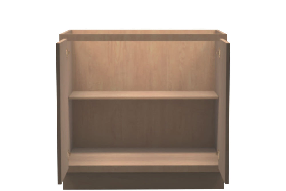 American Made Shaker RTA B36FHD Full Door Base Cabinet - Unfinished - American Made Cabinets