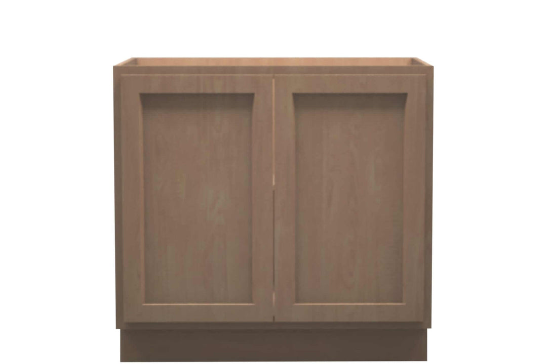 American Made Shaker RTA B36FHD Full Door Base Cabinet - Unfinished - American Made Cabinets