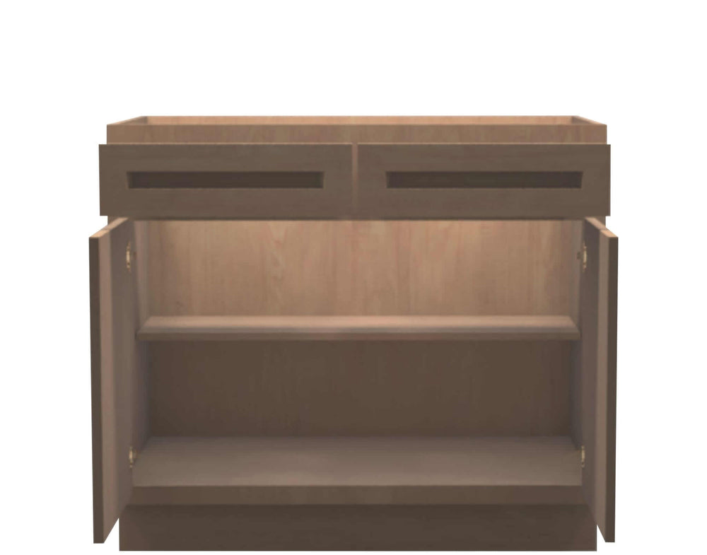 American Made Shaker RTA B39 Base Cabinet - Unfinished - American Made Cabinets