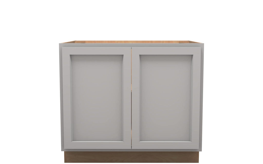 American Made Shaker RTA B39FHD Full Door Base Cabinet - Light Gray - American Made Cabinets