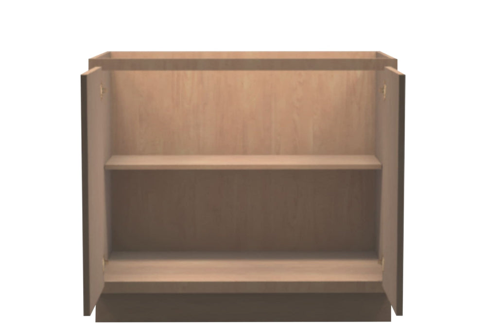 American Made Shaker RTA B39FHD Full Door Base Cabinet - Unfinished - American Made Cabinets