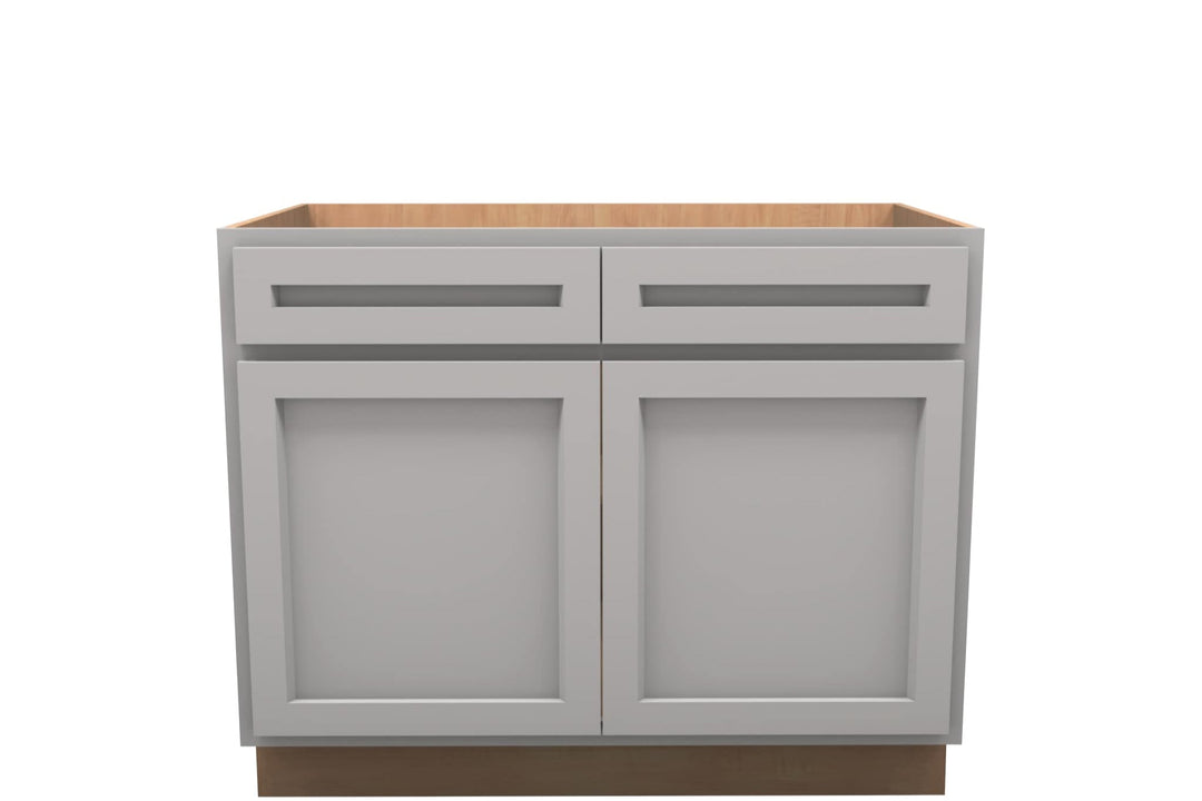 American Made Shaker RTA B42 Base Cabinet - Light Gray - American Made Cabinets