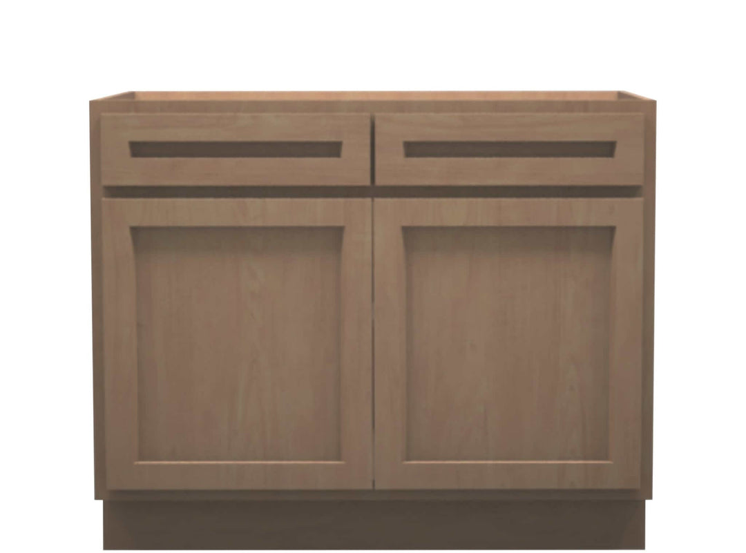 American Made Shaker RTA B42 Base Cabinet - Unfinished - American Made Cabinets