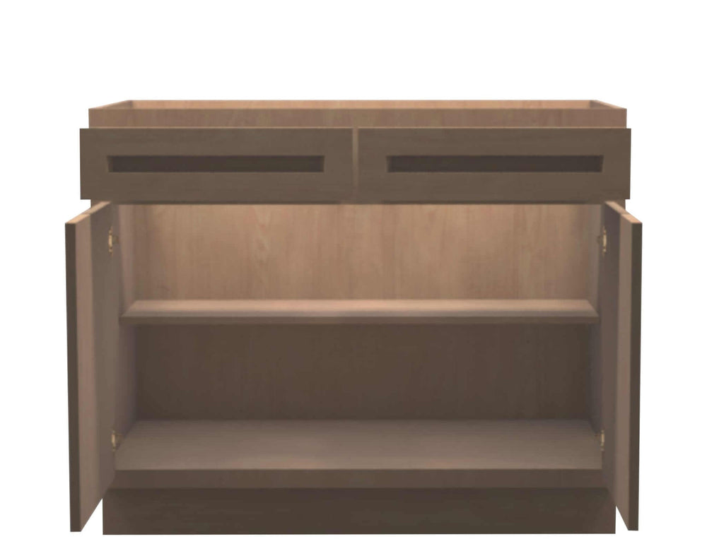 American Made Shaker RTA B42 Base Cabinet - Unfinished - American Made Cabinets