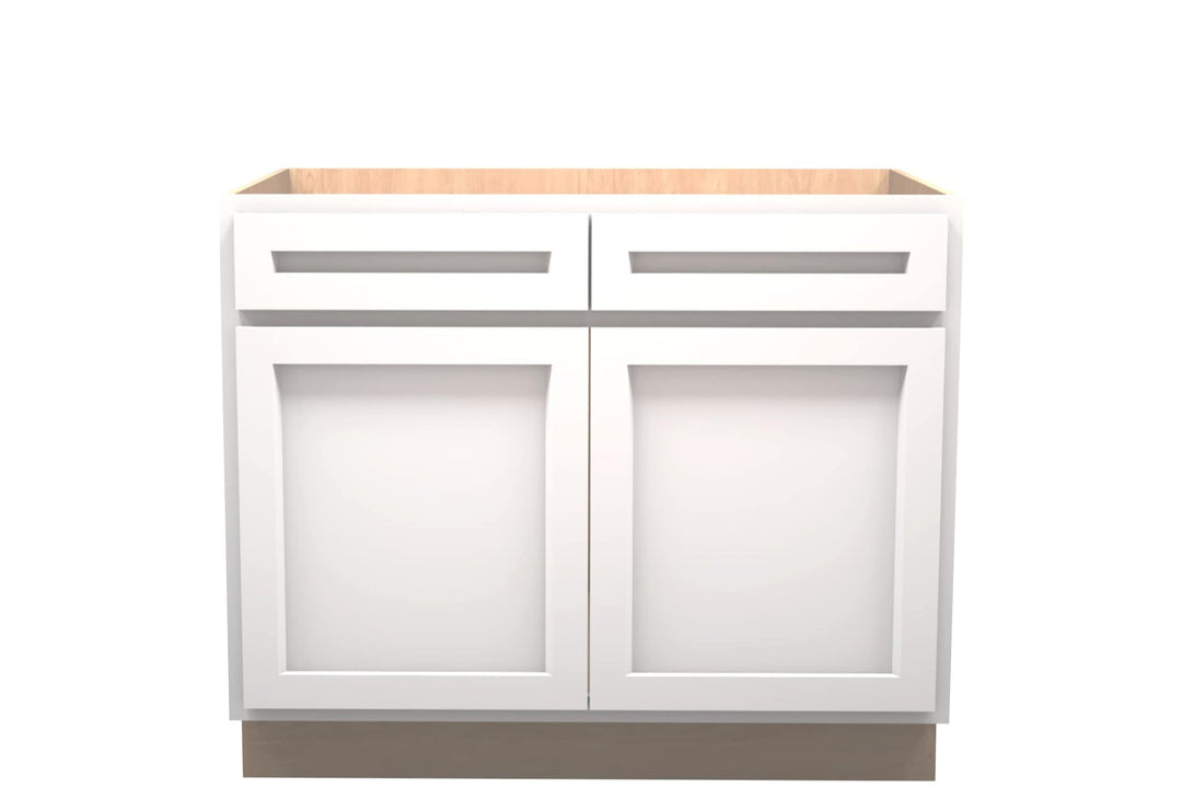 American Made Shaker RTA B42 Base Cabinet - White - American Made Cabinets