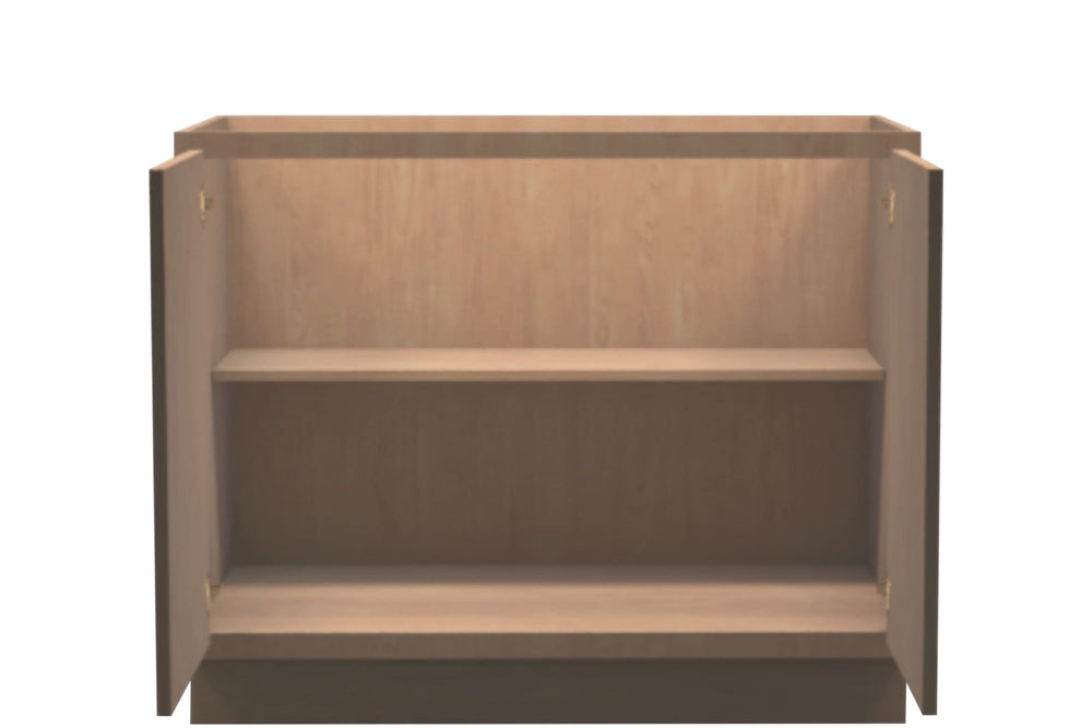 American Made Shaker RTA B42FHD Full Door Base Cabinet - Unfinished - American Made Cabinets