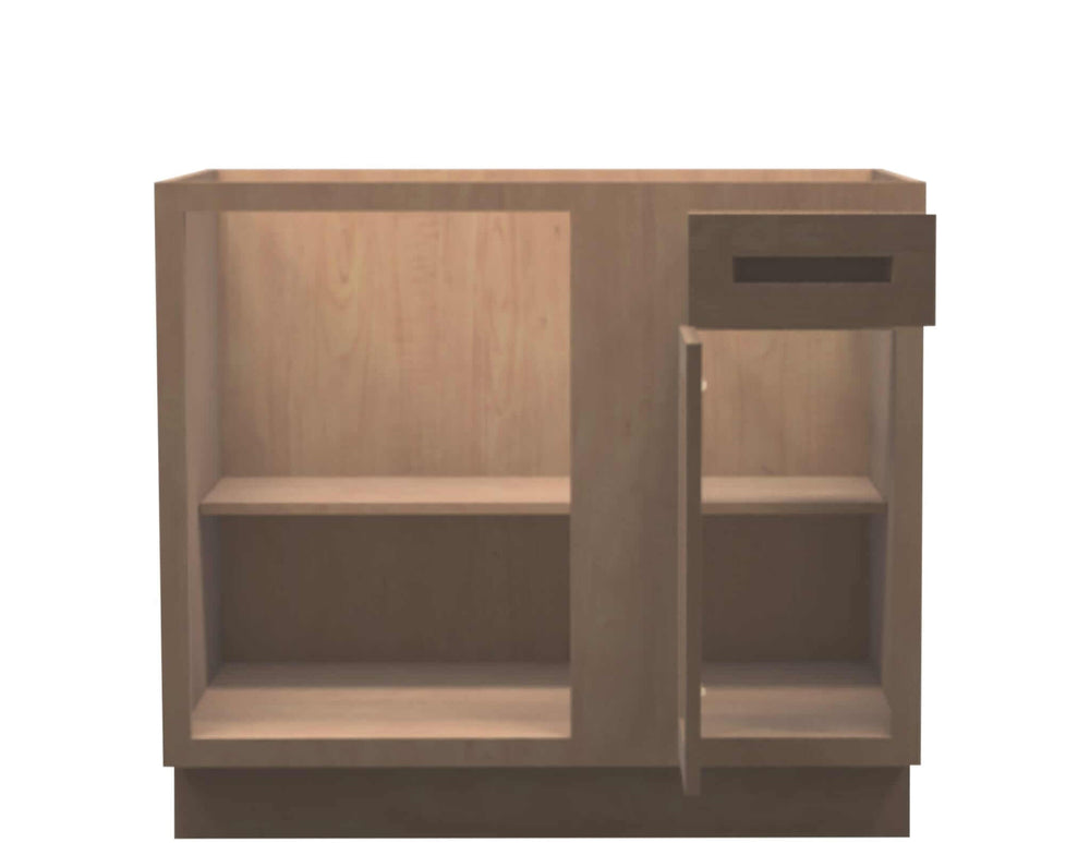 American Made Shaker RTA BBC39L Blind Corner Cabinet Left - Unfinished - American Made Cabinets