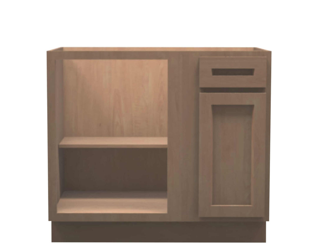 American Made Shaker RTA BBC39L Blind Corner Cabinet Left - Unfinished - American Made Cabinets