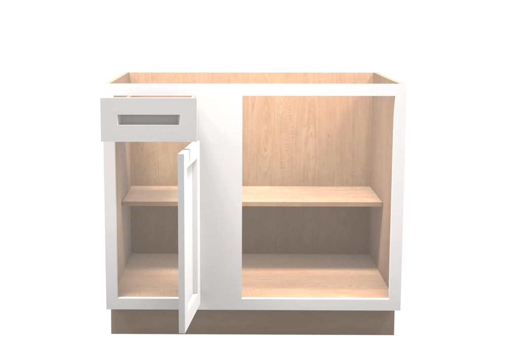 American Made Shaker RTA BBC39R Blind Corner Cabinet Right - White - American Made Cabinets
