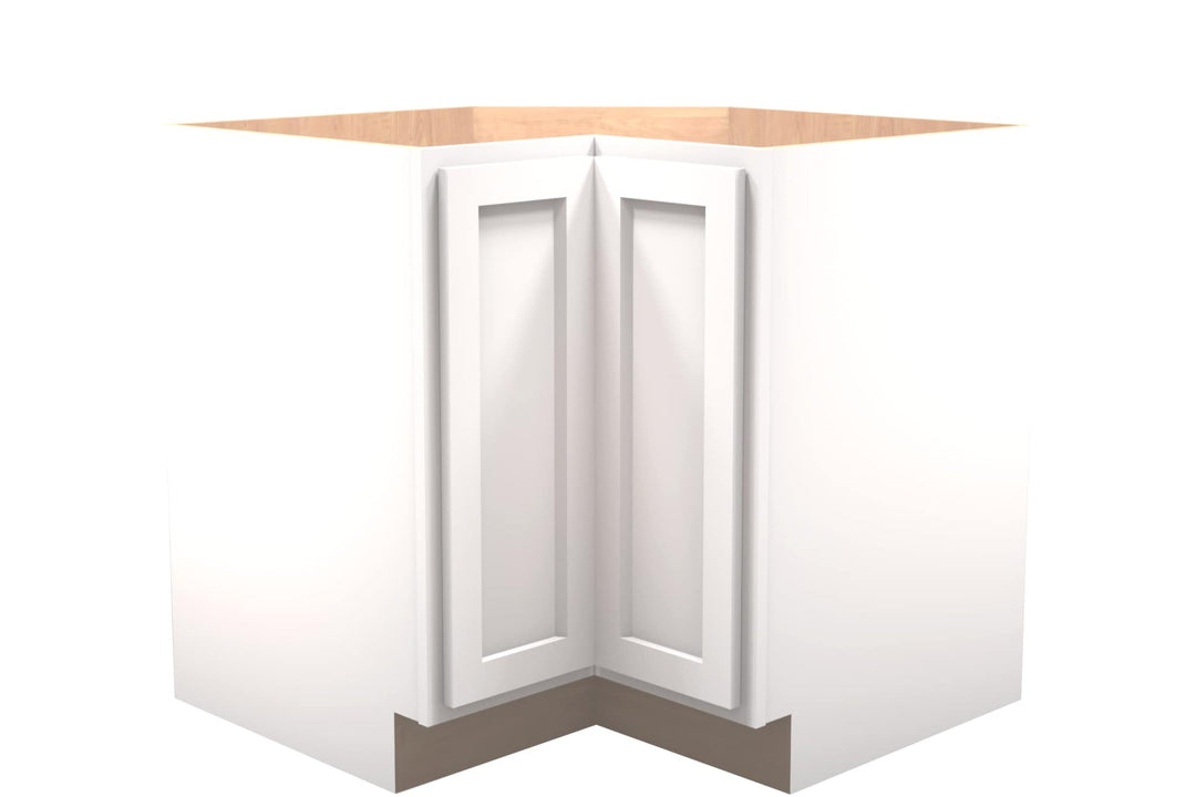American Made Shaker RTA BCC36 Base Corner Cabinet Shaker - White - American Made Cabinets