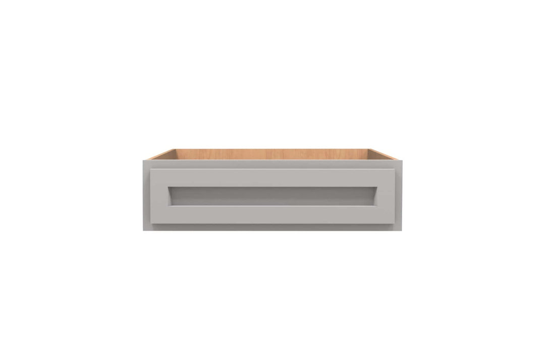 American Made Shaker RTA BDD30 Base Desk Drawer Cabinet - Light Gray - American Made Cabinets