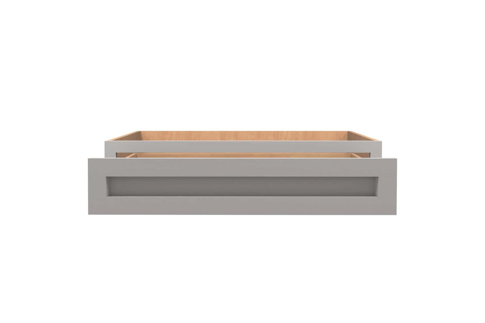 American Made Shaker RTA BDD36 Base Desk Drawer Cabinet - Light Gray - American Made Cabinets