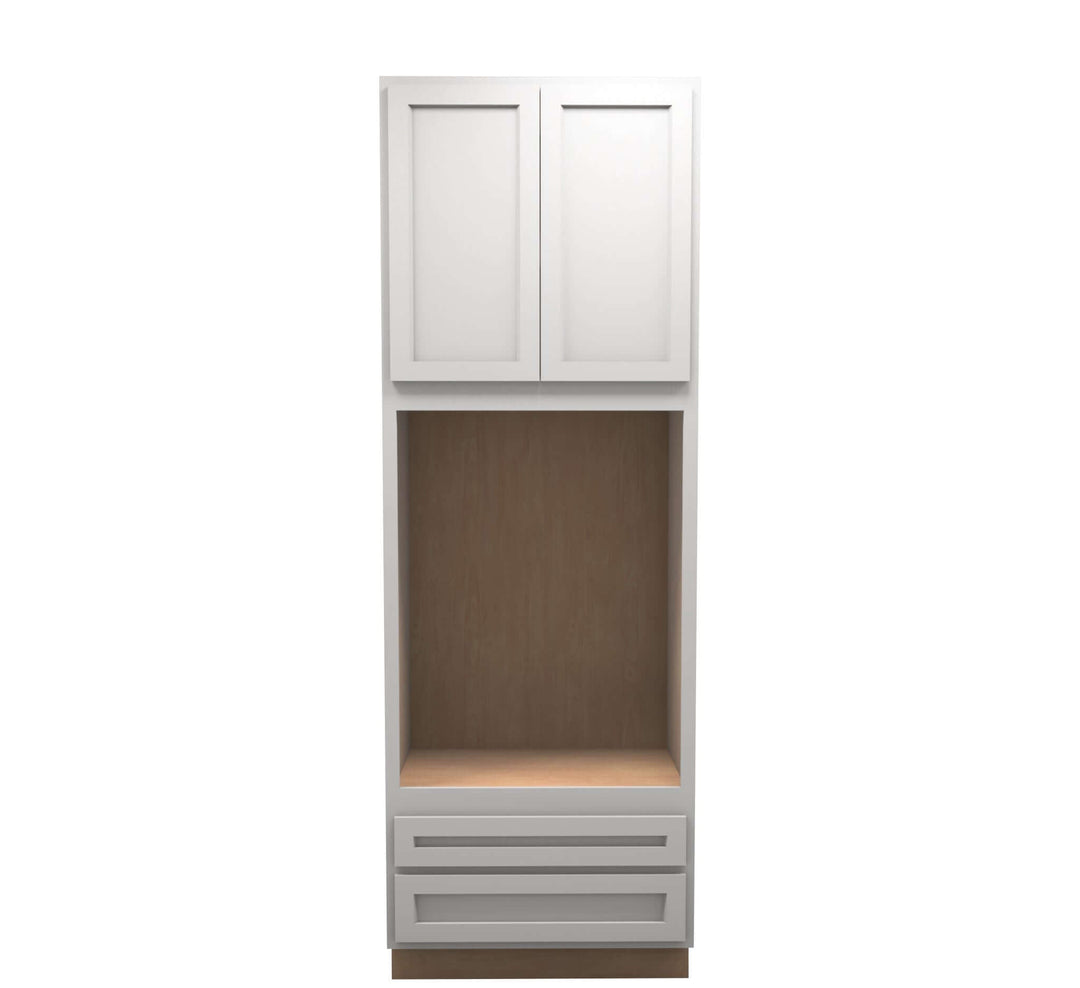 American Made Shaker RTA DOC3396 Double Oven Cabinet-Light Gray